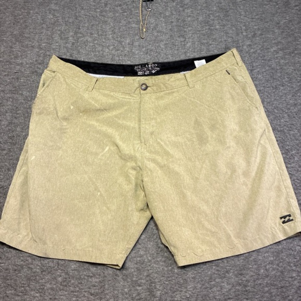Billabong Hybrid Shorts Men 44 Tan Platinum X Stretch Crossfire Stains Swim Hike